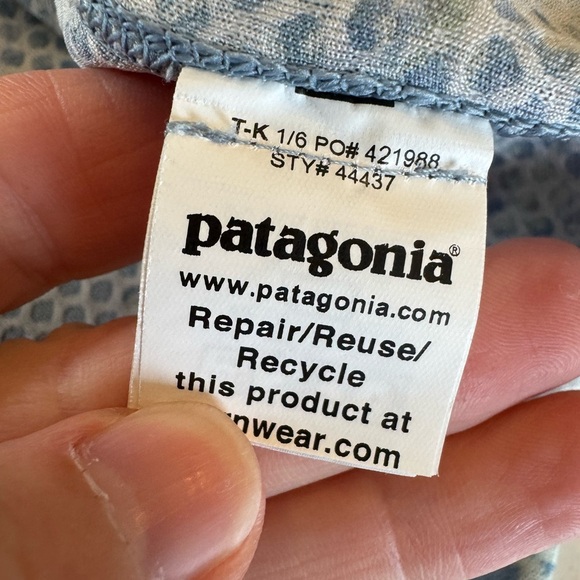 Patagonia Capilene Midweight Floral Long Sleeve Pullover Baselayer / large - Picture 11 of 14